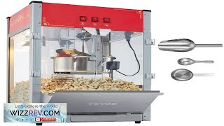 VEVOR Popcorn Popper Machine 12 Oz Countertop Popcorn Maker 1440W 80 Cups Review [upl. by Ezirtaeb322]