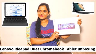 Lenovo Ideapad Duet Chromebook Tablet Unboxing  Indian Mom Forever [upl. by Marilee]