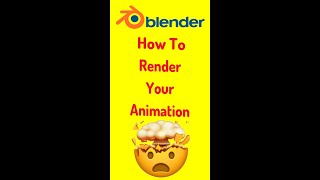 How To Render Your Animation to Video in Blender 33 Shorts [upl. by Carine670]