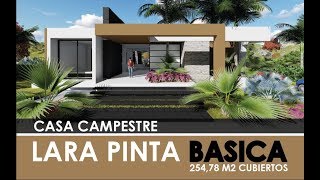 Planos de casas Campestres Pequeñas Ref Lara Pinta Basica [upl. by Kelvin]