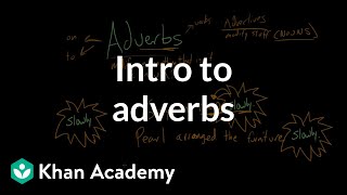 Intro to adverbs  The parts of speech  Grammar  Khan Academy [upl. by Anahsak322]