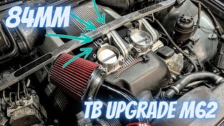 84mm Throttle Body Upgrade 540i M62 BMW E39 [upl. by Nnylecyoj]