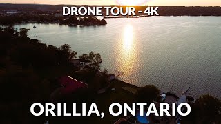 Drone Video 4K Orillia Ontario  an Aerial Perspective [upl. by Stirling]