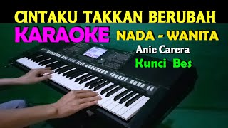 Cintaku Takkan Berubah  Karaoke Nada Wanita  Anie Carera [upl. by Seravat389]