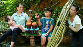 Recipe for making handmade molasses and How to preserve molasses  Lý Thị Nhim [upl. by Jochbed264]