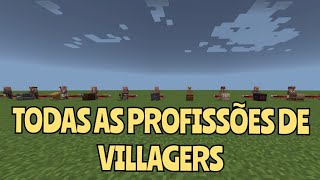 TUDO SOBRE AS PROFISSÕES DE ALDEÕES Minecraft [upl. by Zales159]