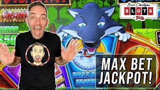 MAX BET Huff N More Puff JACKPOT ⫸ 4 BONUSES ⫸ BC Slots at Plaza [upl. by Thais665]