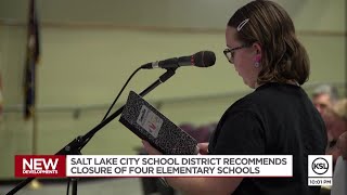 Salt Lake City School District recommends four elementary school closures [upl. by Nnylak]