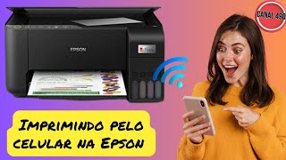 COMO CONECTAR A EPSON L3250 PELO CELULAR USANDO O WIFI [upl. by Emera]