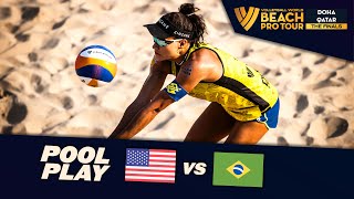 NussKloth vs TaináVictoria  Day 1 Highlights  Doha Finals 2023 BeachProTour [upl. by Angy]