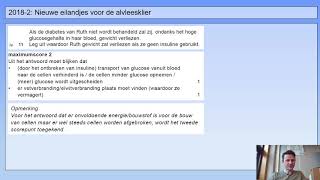 Examentraining vwo bio  2  Nieuwe eilandjes voor de alvleesklier  20182  vr 9 tm 15 [upl. by Anauq]
