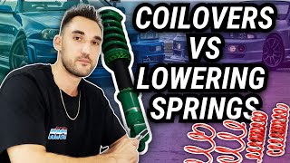 Coilovers VS Lowering Springs Which Is Better [upl. by Mayman64]