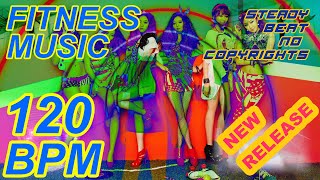 120 BPM Electronic Music Fitness Aerobics Workout Exercise Copyright Free EDM KPOP Style 2022 [upl. by Negem]