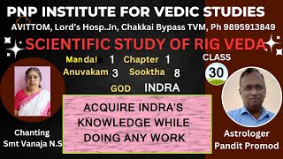 SCIENTIFIC STUDY OF RIG VEDAClass 30Mandal1Sooktha 8  ACQUIRE INDRAS KNOWLEDGE To DO WORK [upl. by Inalan2]