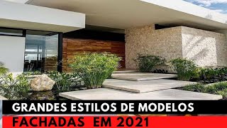 100 Grande Estilos de Fachadas de Casas Modernas Para 2021 [upl. by Nnylodnewg]