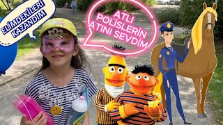 MASKELİ KIZ ÇOCUK FESTİVALİNE GİTTİM EDİ İLE BÜDÜ DANS ETTİ VE ATLI POLİSLER GELDİ ÇOK EĞLENDİK [upl. by Jaime372]