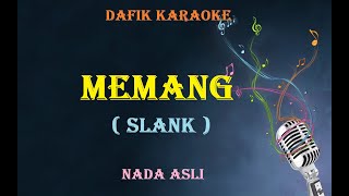 Memang  Karaoke Slank Original Key [upl. by Arri]