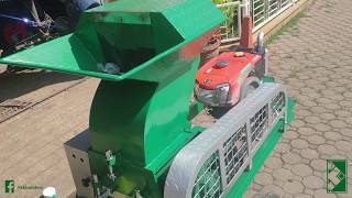 Portable Plastic Shredder  Crusher  Pulverizer  Grinder Trailer Type 7HP Diesel Engine [upl. by Held570]