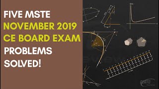 FIVE MSTE NOVEMBER 2019 BOARD EXAM PROBLEMS SOLVED [upl. by Landes]