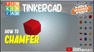 TinkerCAD How To Chamfer [upl. by Eceirehs628]