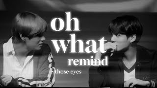 those eyes lyrics • taekook → FMV [upl. by Yesnel]