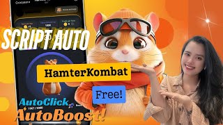 Hamster KomBat Auto click boots ref từ 100  300 acc  Script Airdrop FREE [upl. by Einnus]