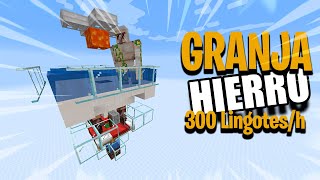 Tutorial granja de hierro 300h  Minecraft 115 [upl. by Male]