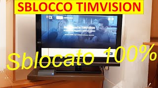 SBLOCCO TIMVISION BOX  come Vedere i Canali TV Digitali Terrestri senza Abbonamento Timvision [upl. by Thacker644]