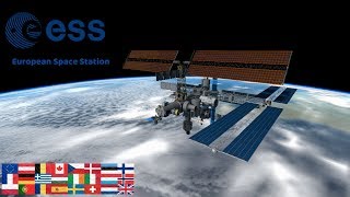 KSP Building a European Space Station ESS [upl. by Stanly]