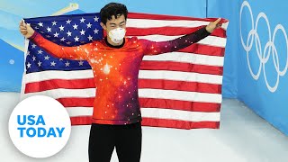 Full press conference Nathan Chen had to recalibrate before gold medal winning competition [upl. by Htebiram]