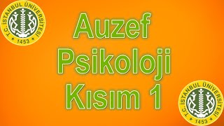 AUZEF PSİKOLOJİ  KISIM 1  ÇIKMIŞ SESLİ SORULARI  AUZEF AÖF [upl. by Nesyaj725]