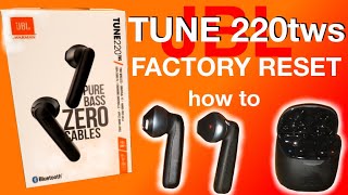 JBL TUNE 220tws Factory Reset how to [upl. by Lysander]