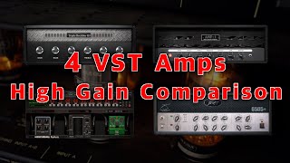 4 VST Guitar Amps BIAS FX STL Tonality ReAxis ReValver  High Gain Comparison [upl. by Marigolda]