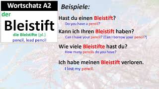 Wortschatz A2 Bleistift [upl. by Chemosh997]