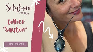 DIY  Collier Sautoir en micromacramé [upl. by Otsedom498]