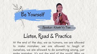 Eng Khanh Vy Tran Motivational speech  Just Be Yourself [upl. by Banyaz]