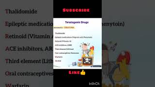 Teratogenic Drug 💊ll Avoid in pregnancy viral quick learning bscnursing youtubeshorts [upl. by Aniraz48]