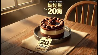 Delicious Chocolate Mousse Cake for Just 20 Yuan [upl. by Lyrej835]