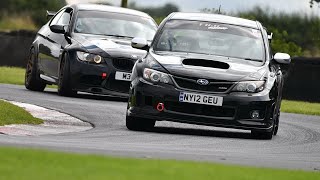 subaru impreza sti s206 chasing bmw m3 e92 croft trackday [upl. by Em702]