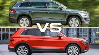 Skoda Kodiaq vs Volkswagen Tiguan [upl. by Goerke]