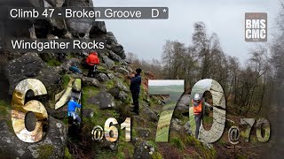 Climb 47  Day 4  Broken Groove  Windgather Rocks  Peak District [upl. by Nwahsauq]