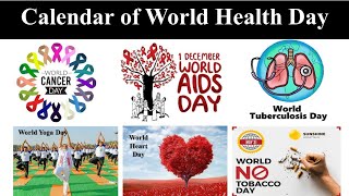 Calendar of World Health Day  HWC Health Day  Wellness Activity  HWC  CHO [upl. by Lederer]