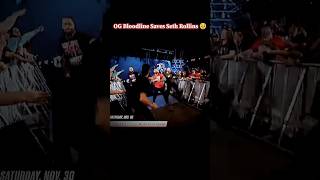 OG Bloodline Saves Seth Rollins 🥹☝🏻❤️‍🔥 shorts wwe romanreings viralvideo [upl. by Elison]