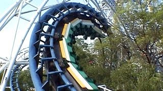 Classic Arrow Corkscrew Roller Coaster POV Nagashima Spaland Japan [upl. by Cis8]