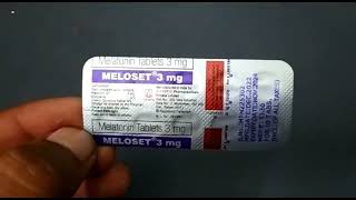 Meloset Tablet  Meloset 3mg Tablet  Melatonin Tablets 3mg  Meloset 3mg Tablet Uses Side effects [upl. by Cherice506]