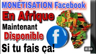 Comment Monétiser Une Page Facebook Etant En Afrique [upl. by Foy334]