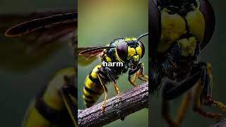 🐝 Bees vs Wasps What’s the Difference facts insects insectlife bee wasps [upl. by Sudnor]