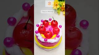 DIYCake Box using Old moisturizer box and Clay🎂 funcakes diy craft shorts birthday handmade [upl. by Aikemehs]