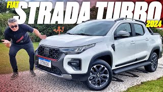 Nova Fiat Strada Turbo 2024  QUANTO CUSTA VERSÕES O QUE MUDOU MELHOR QUE MONTANA SAIBA TUDO [upl. by Trefor]