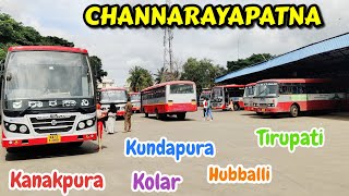 CHANNARAYAPATNA Bus Stand  Dharmasthala Mangaluru Kanakpura bussid bus ksrtc speed volvo [upl. by Nylekcaj]